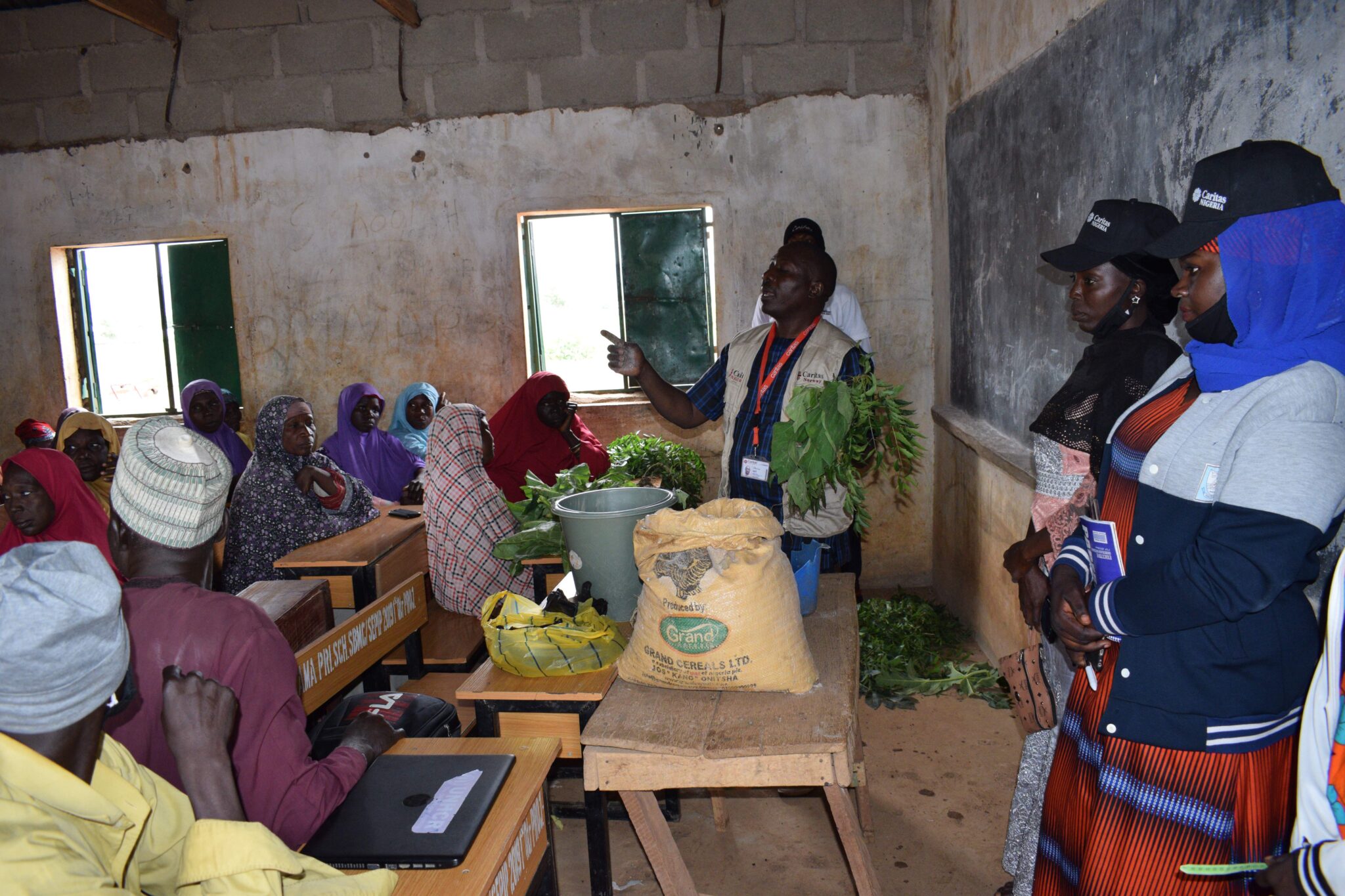Training on sensitive agricultural climate-smart home gardening practices in Yamarkumi community, Biu LGA of Borno State