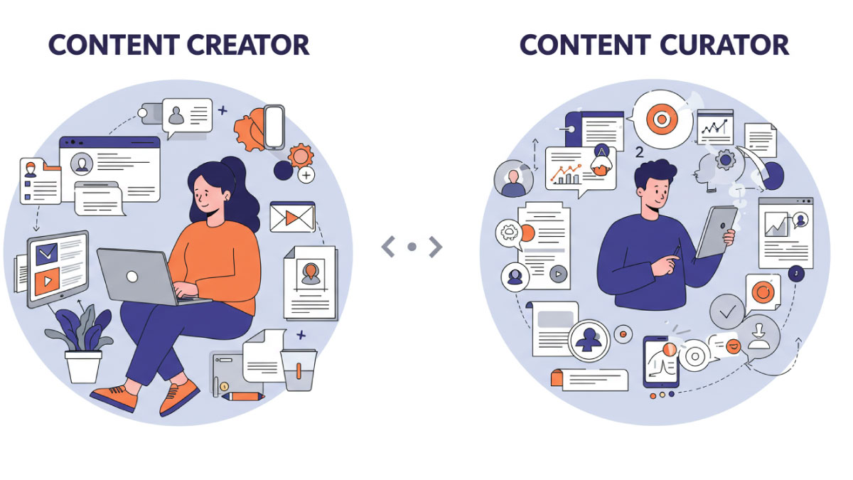 Difference Between a Content Creator & Content Curator