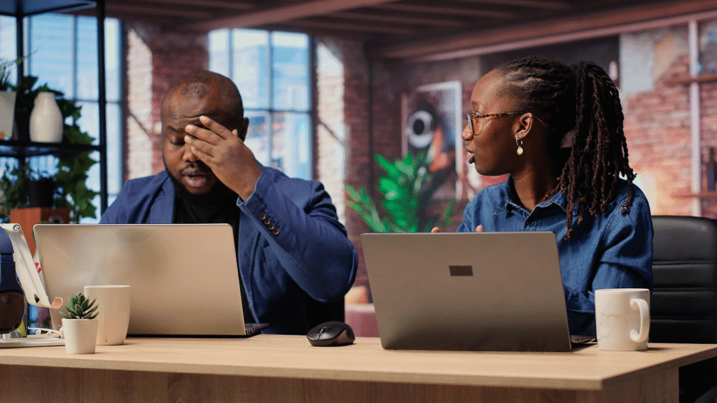 Two agency board members facing drawbacks with the digital marketing agency they hired