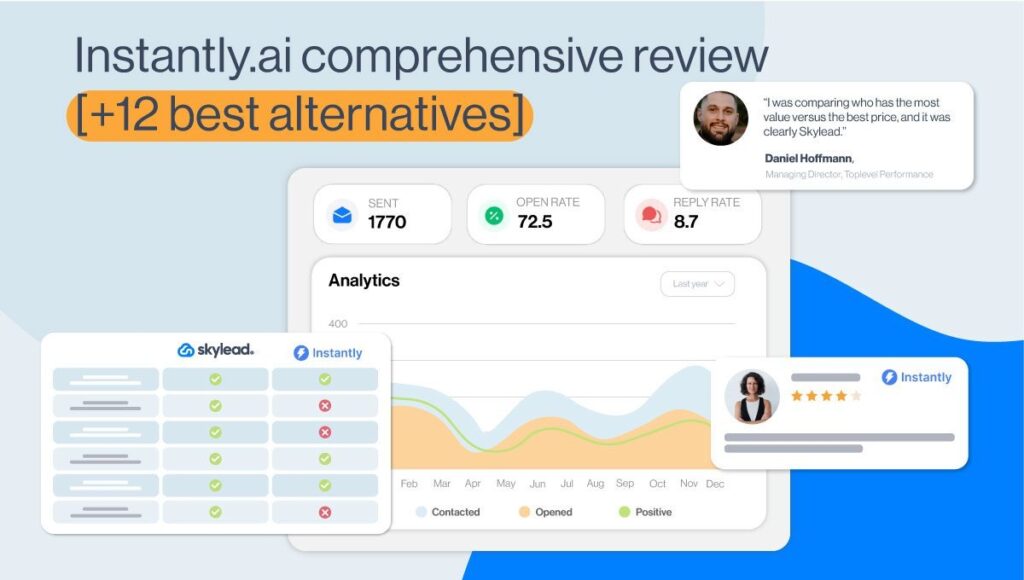 Instantly.ai homepage