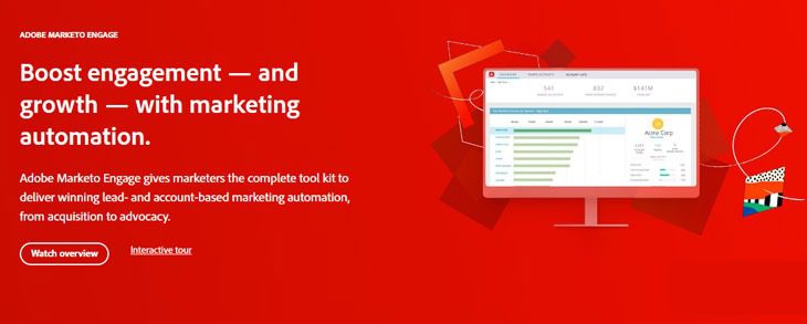 Marketo Engage (Adobe) homepage