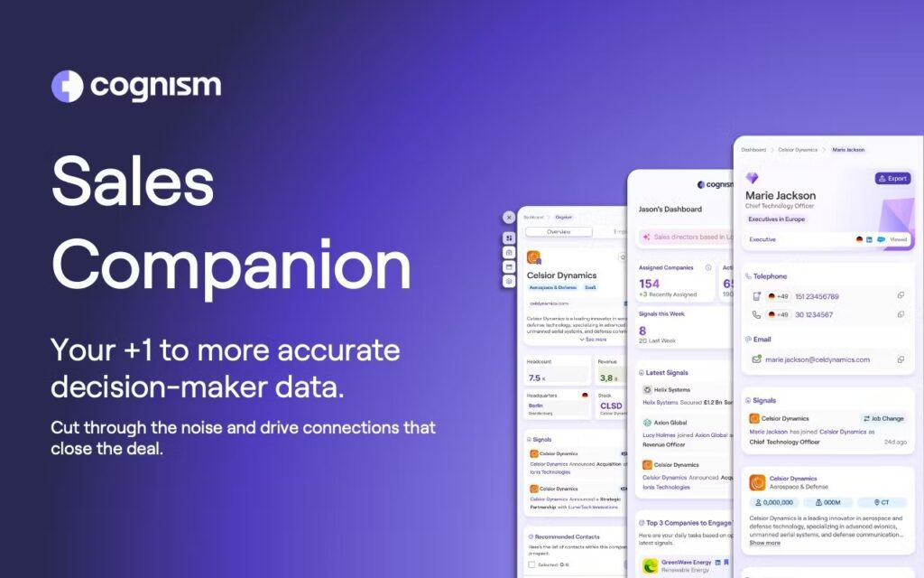 Cognism homepage